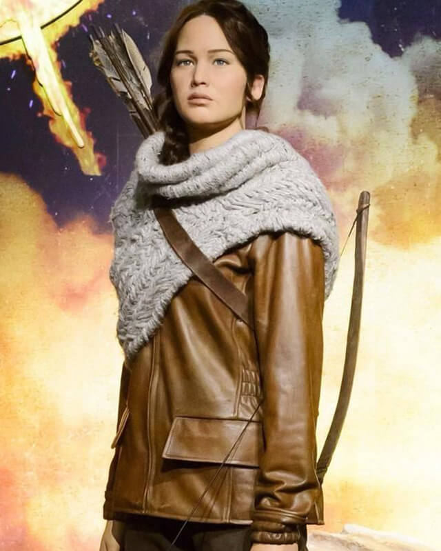 Katniss Everdeen Brown Leather Jacket
