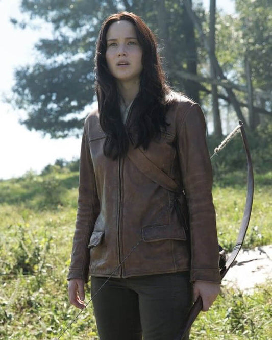Katniss Everdeen The Hunger Games Leather Jacket
