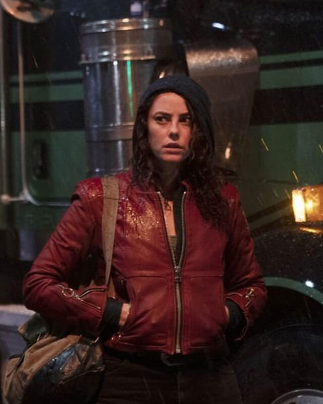 Kaya Scodelario Resident Evil Welcome to Raccoon City Leather