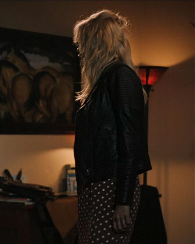 Kelly Reilly Yellowstone S05 Black Leather Jacket