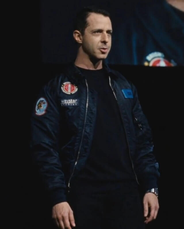 Kendall Roy Succession Black Bomber Jacket