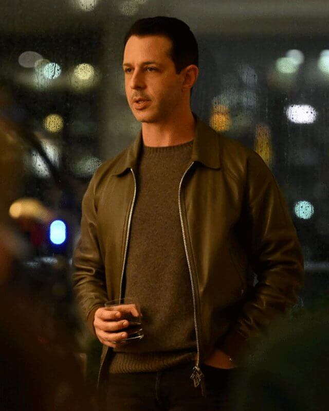 Kendall Roy Succession Bomber Leather Jacket