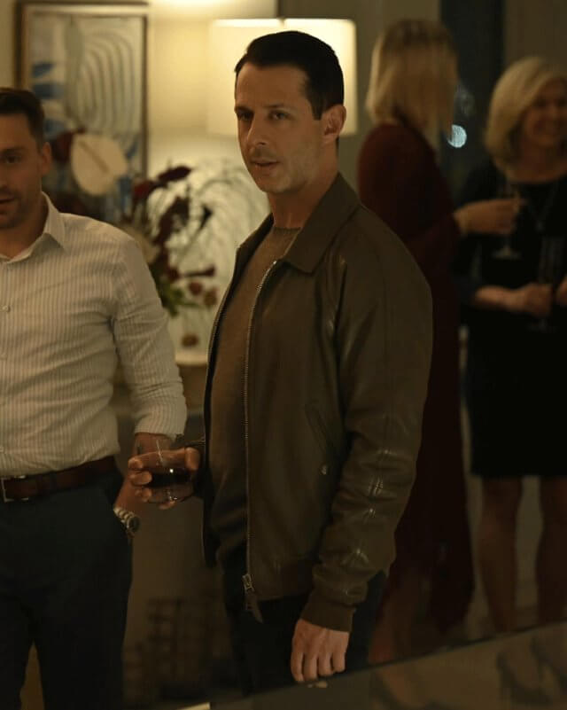 Kendall Roy Succession Leather Jacket