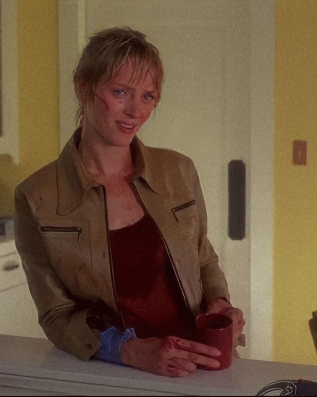 Kill Bill Vol 1 Uma Thurman Brown Jacket