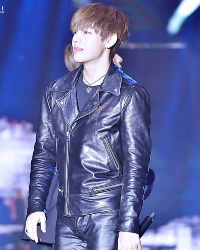 Kim Taehyung Biker Leather Jacket