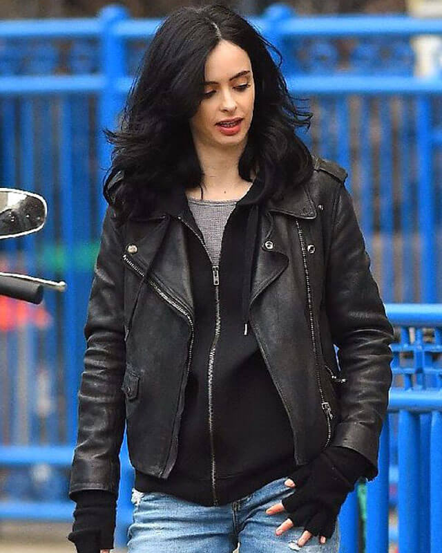 Krysten Ritter Jessica Jones Black Biker Jacket