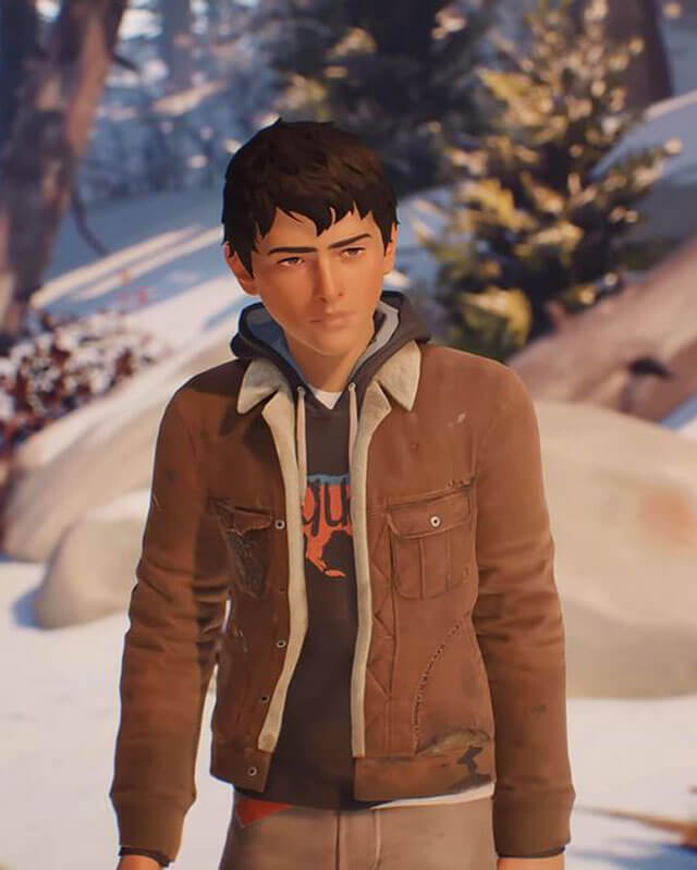 Life Is Strange 2 Sean Diaz Suede Brown Shearling Jacket