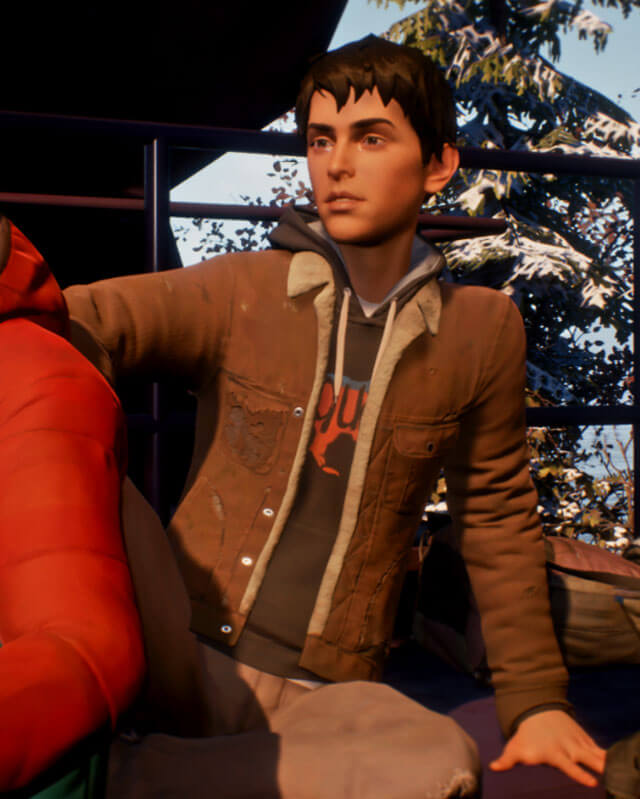 Life Is Strange Sean Diaz Brown Suede Shearling Jacket