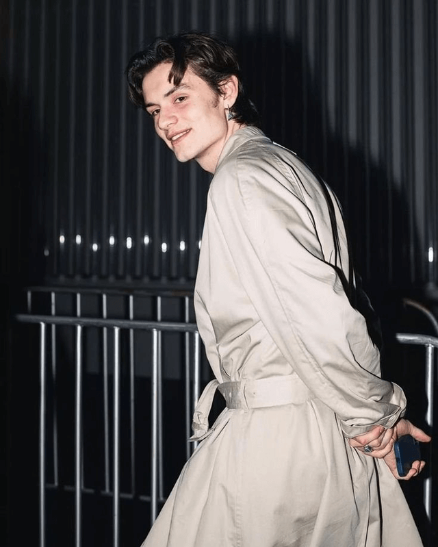 Louis Partridge Cotton Coat