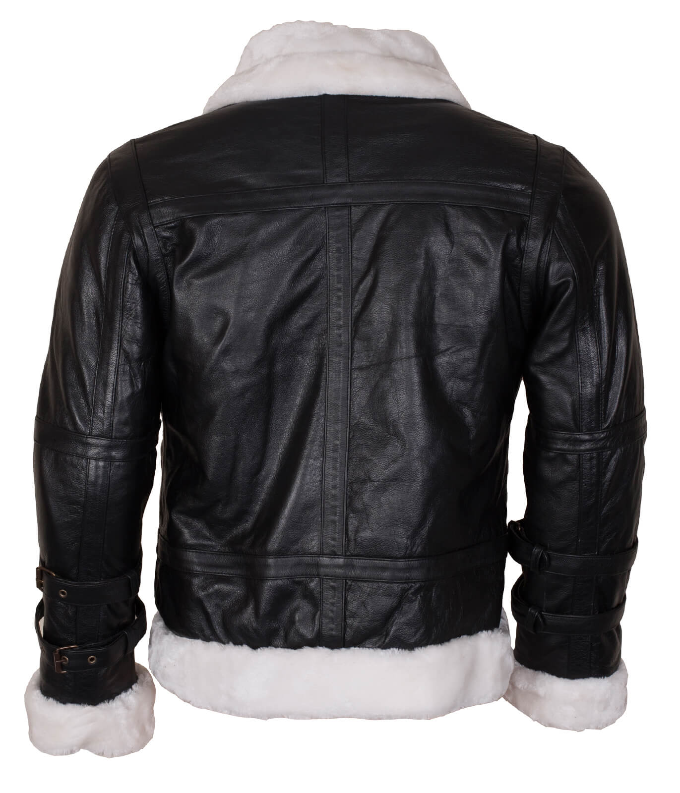 Fur Collar B3 Hooded Leather Jacket