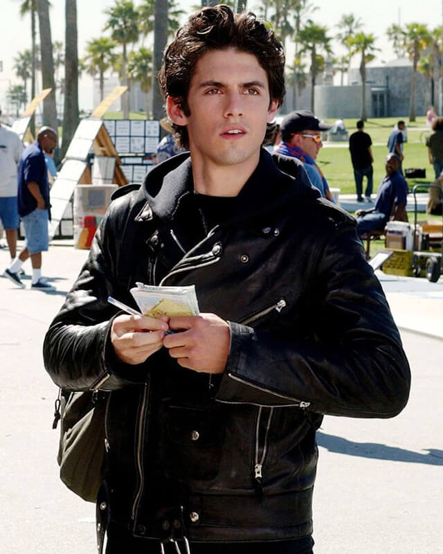 Milo Ventimiglia Gilmore Girls Black Leather Jacket