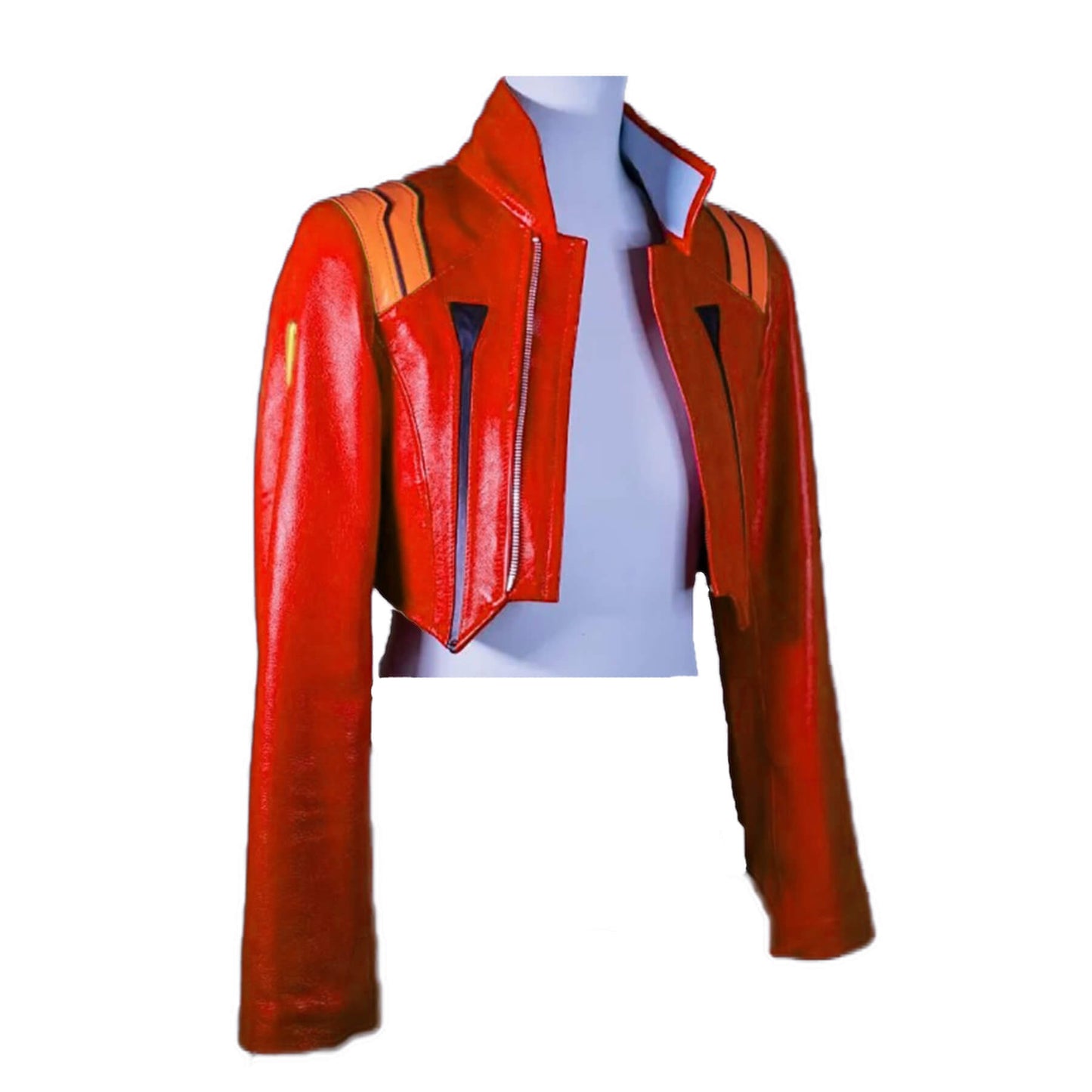 Misato Katsuragi Red Cropped Jacket