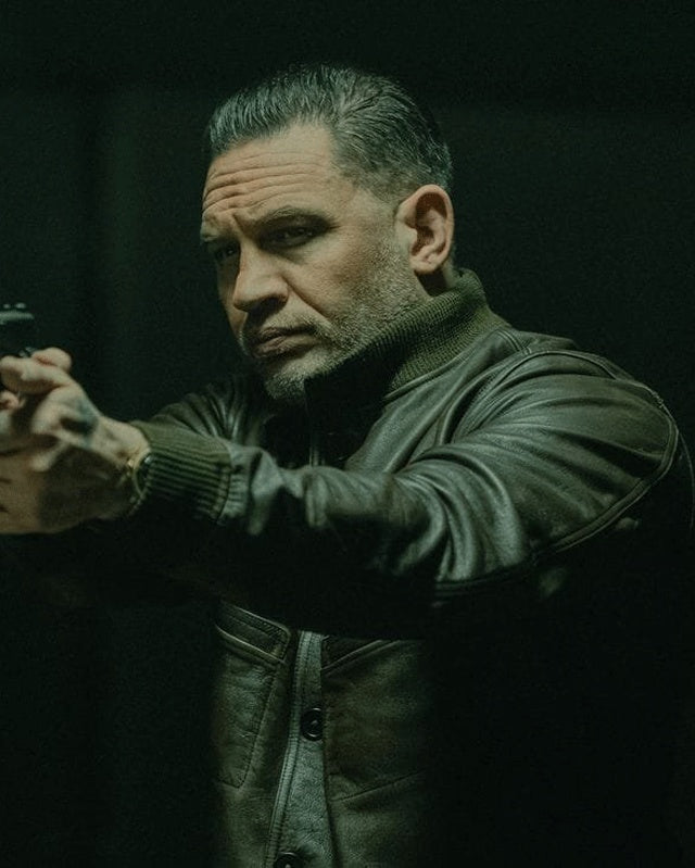 MobLand Tom Hardy Black Leather Jacket