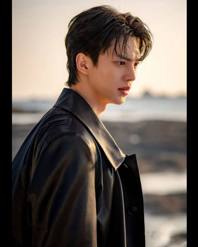 My Demon Song Kang Black Leather Trench Coat