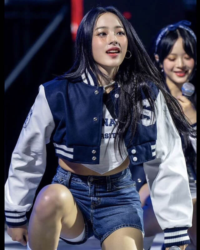 New Jeans Minji Seoul National University Varsity Jacket