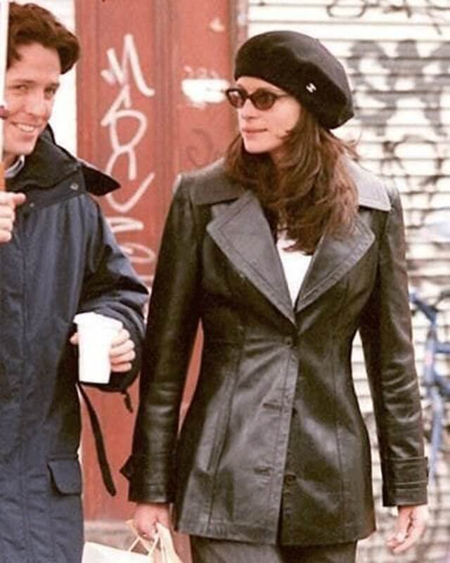 Notting Hill Anna Scott Leather Coat