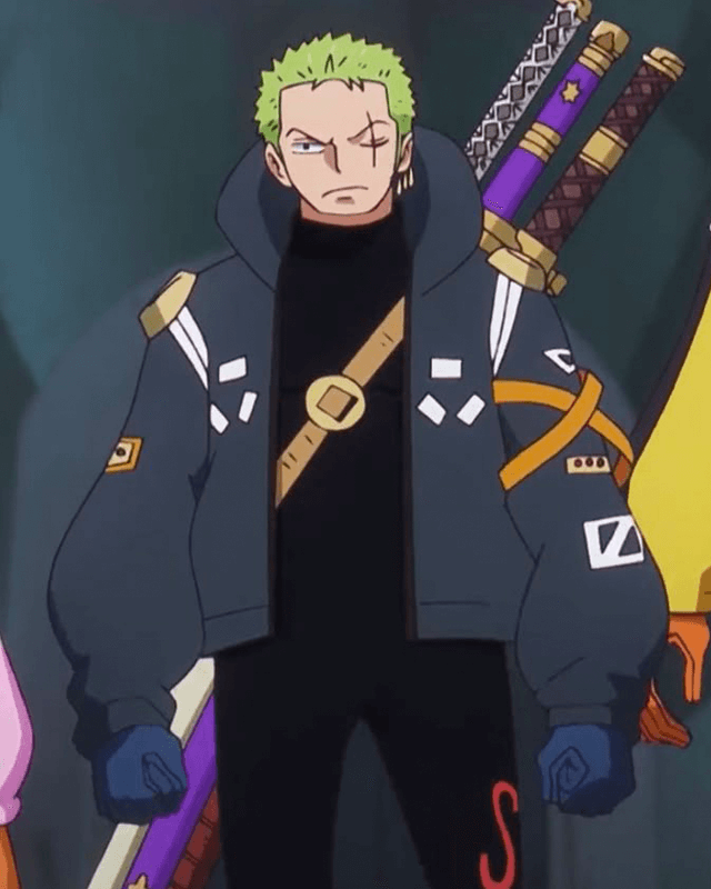 One Piece Zoro Egghead Blue Jacket