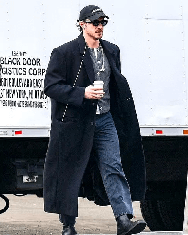 Paul Mescal Black Long Coat