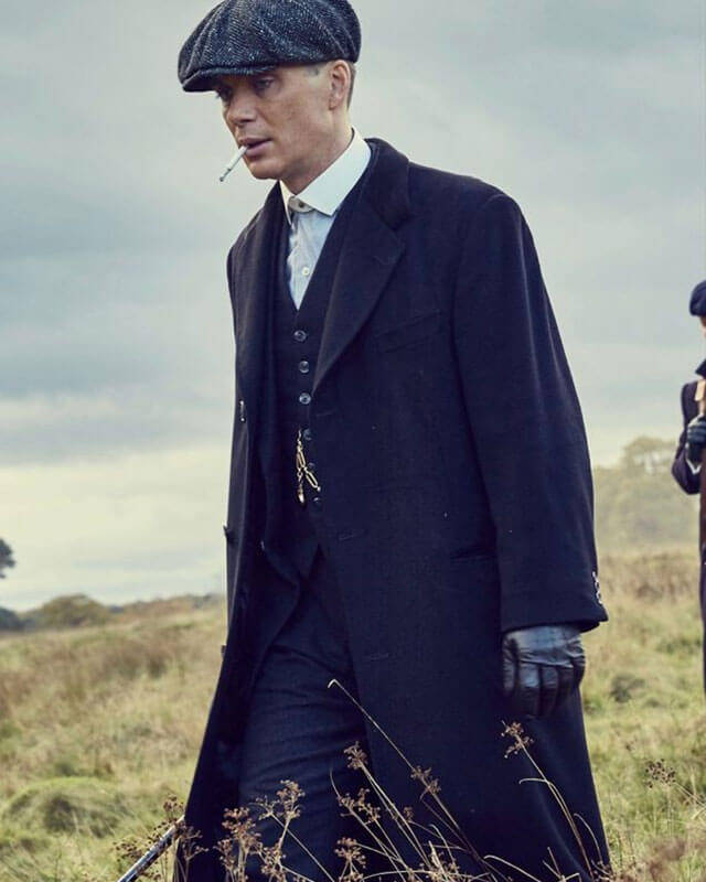 Peaky Blinders Thomas Shelby Blue Velvet Collar Coat