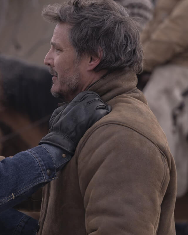 Pedro Pascal The Last Of Us Brown Suede Jacket