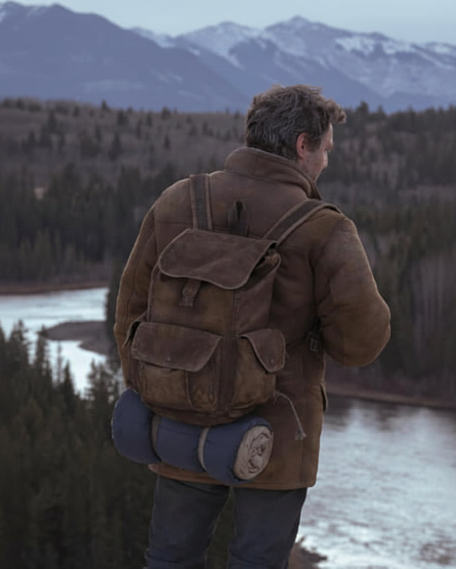 Pedro Pascal The Last Of Us Joel Miller Brown Jacket