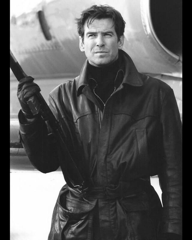 Pierce Brosnan James Bond Tomorrow Never Dies Leather Jacket