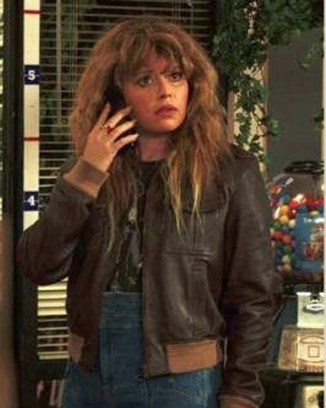Poker Face Charlie Cale Bomber Leather Jacket
