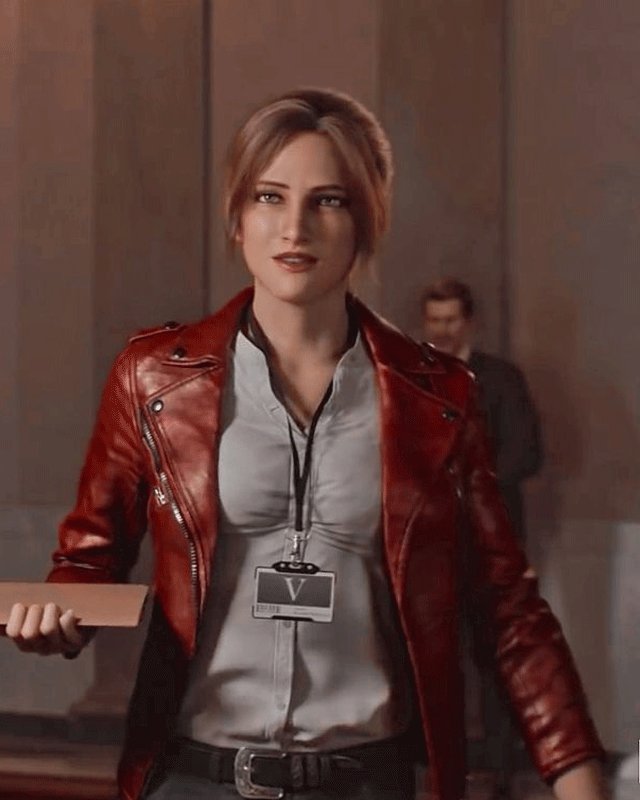 RE Infinite Darkness Claire Redfield Biker Leather Jacket