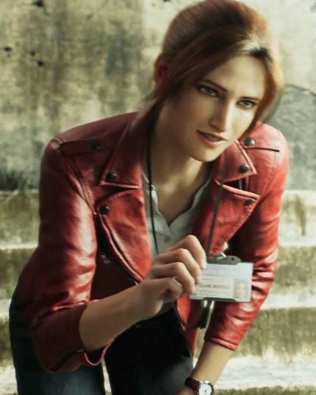 Resident Evil Infinite Darkness Claire Red Biker Jacket