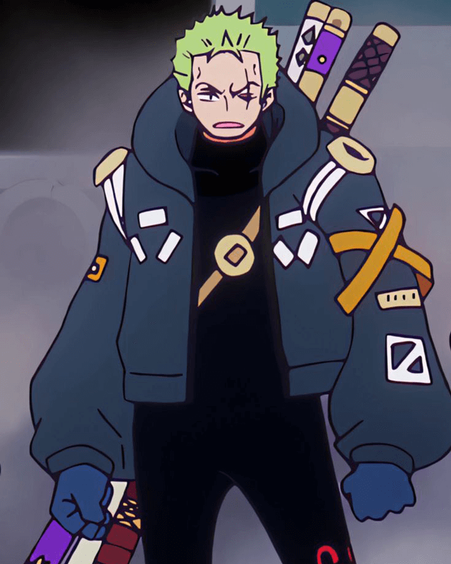 Roronoa Zoro One Piece Blue Jacket