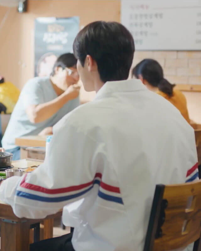 Ryu Sun Jae White Jacket with Stripes