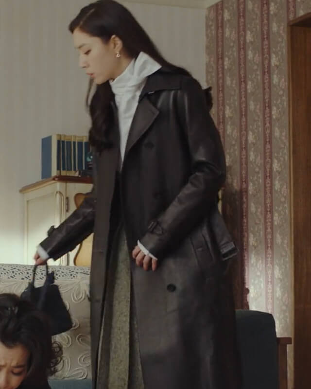 Seo Dan CLOY Black Leather Coat