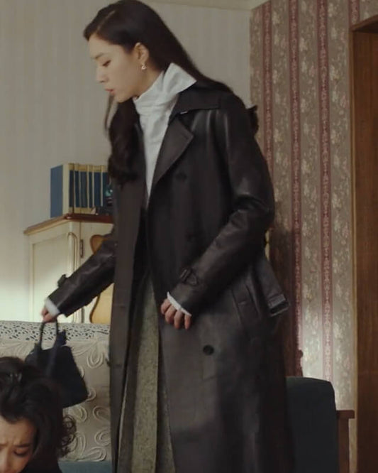 Seo Dan CLOY Black Leather Coat