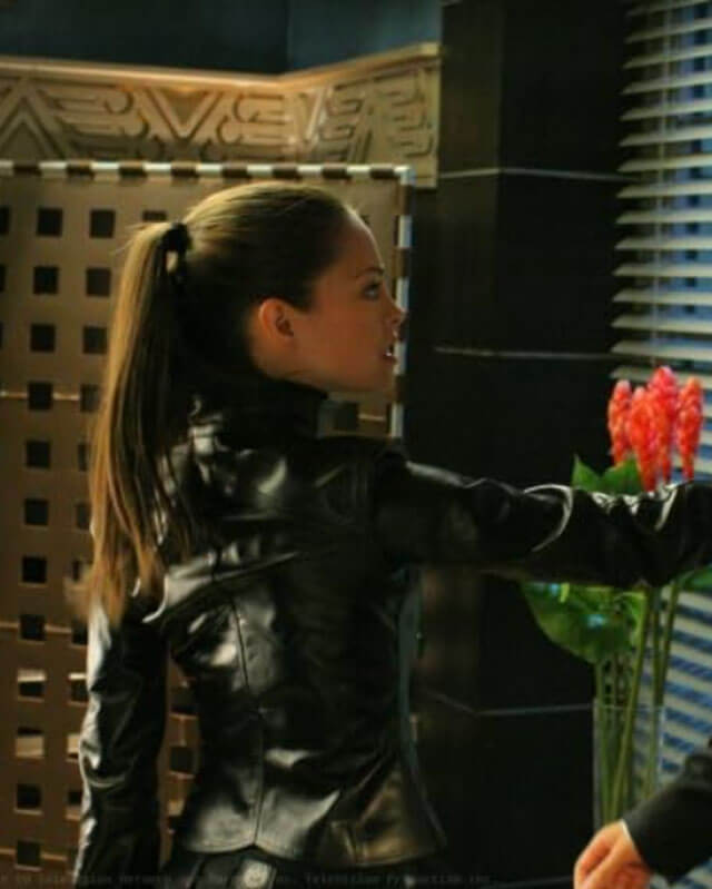 Smallville Wrath Lana Lang Black Leather Jacket S07