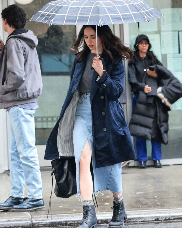 Sofia Carson The Life List Long Coat