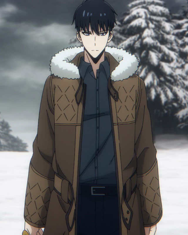 Solo Leveling ReAwakening Sung Jin Woo Fur Collar Leather Coat