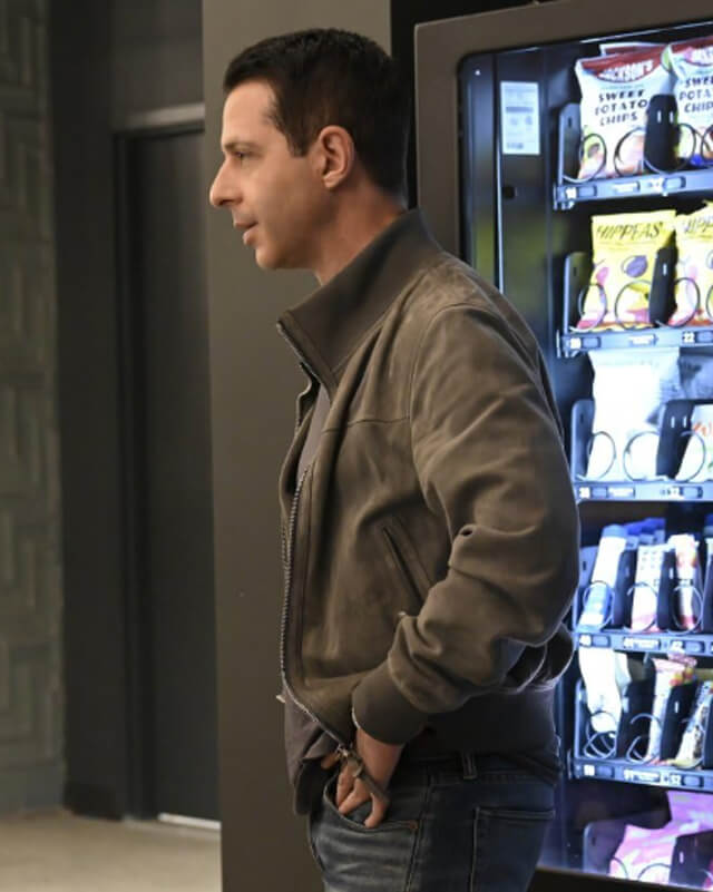 Succession Season 04 Kendall Roy Gray Suede Jacket
