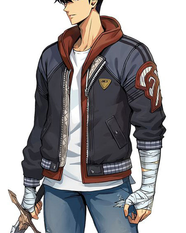 Sung Jin Woo Solo Leveling Leather Bomber Jacket