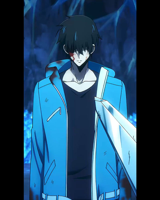Sung Jin Woo Blue Hooded Jacket