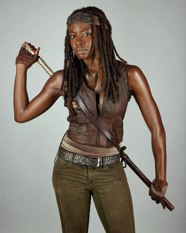 TWD Michonne Brown Leather Vest