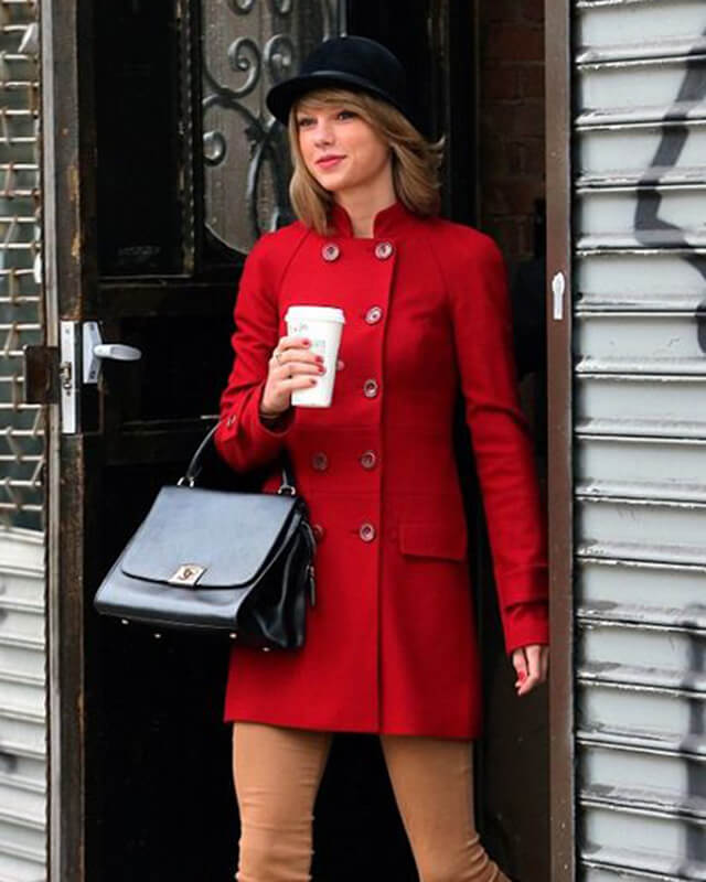 Taylor Swift Red Wool Coat