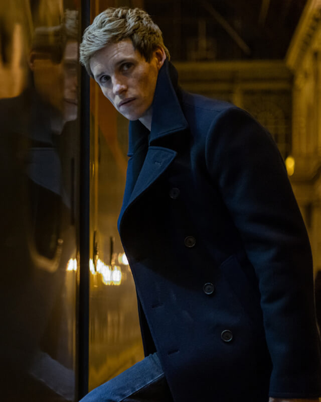 The Day Of The Jackal Eddie Redmayne Black Coat