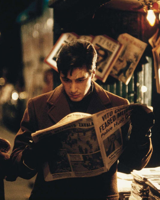 The Godfather Al Pacino Wool Brown Coat