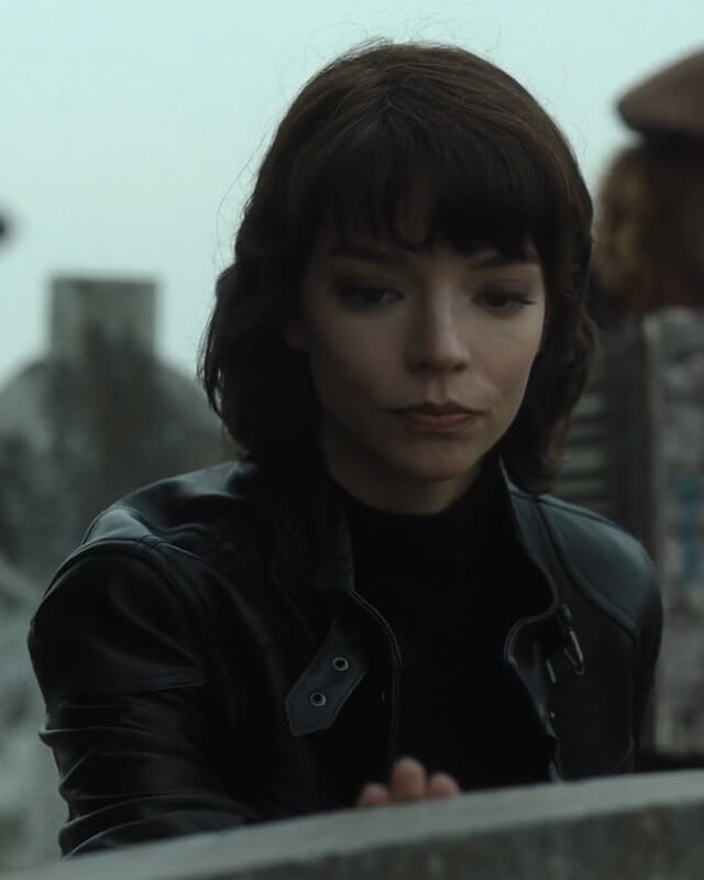 The Gorge Anya Taylor Joy Black Leather Jacket