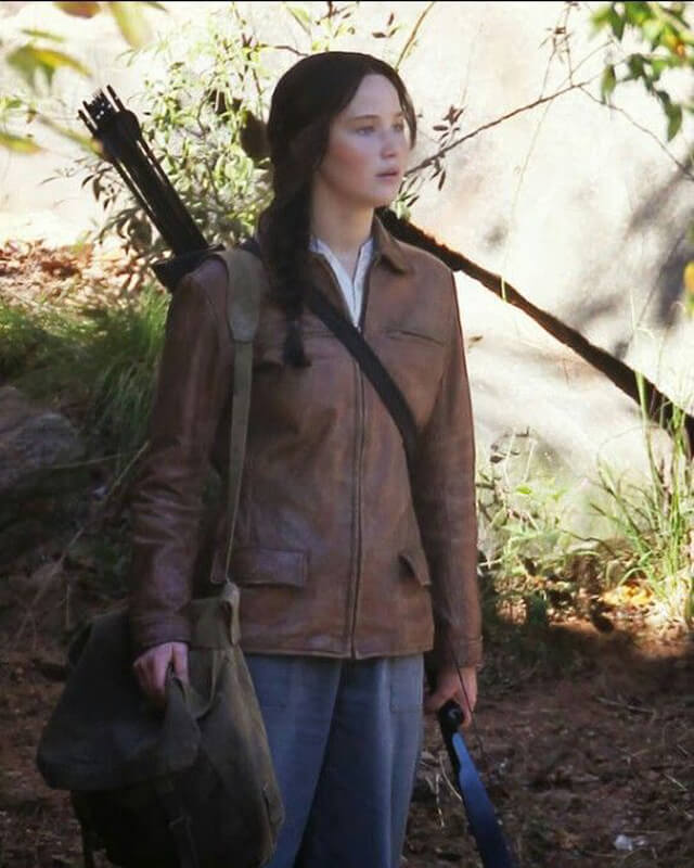 The Hunger Games Katniss Everdeen Brown Jacket