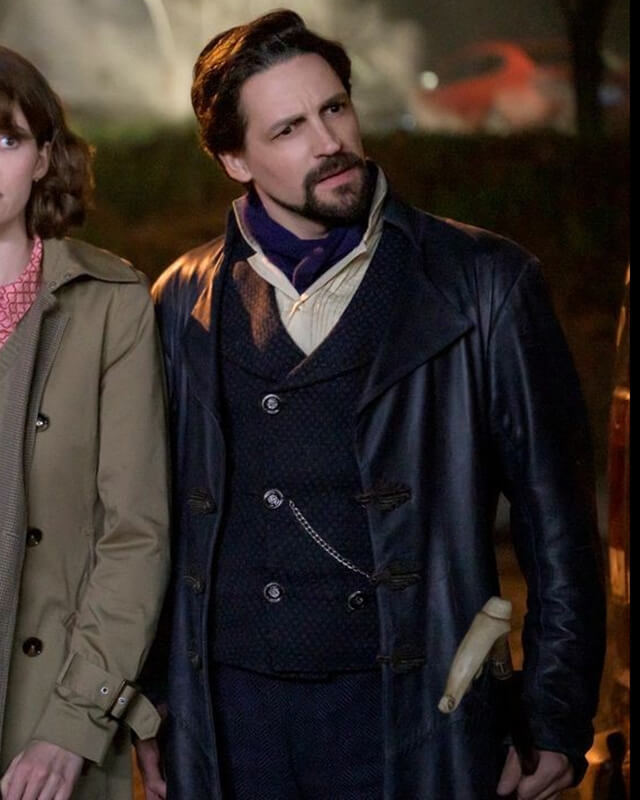 The Librarians The Next Chapter Vikram Chamberlain Leather Coat