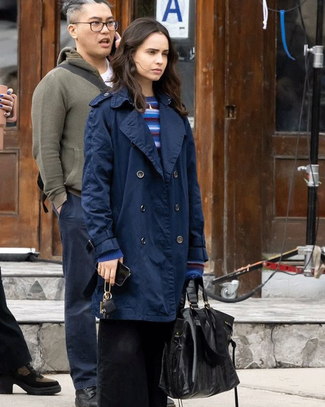The Life List Alex Blue Cotton Coat