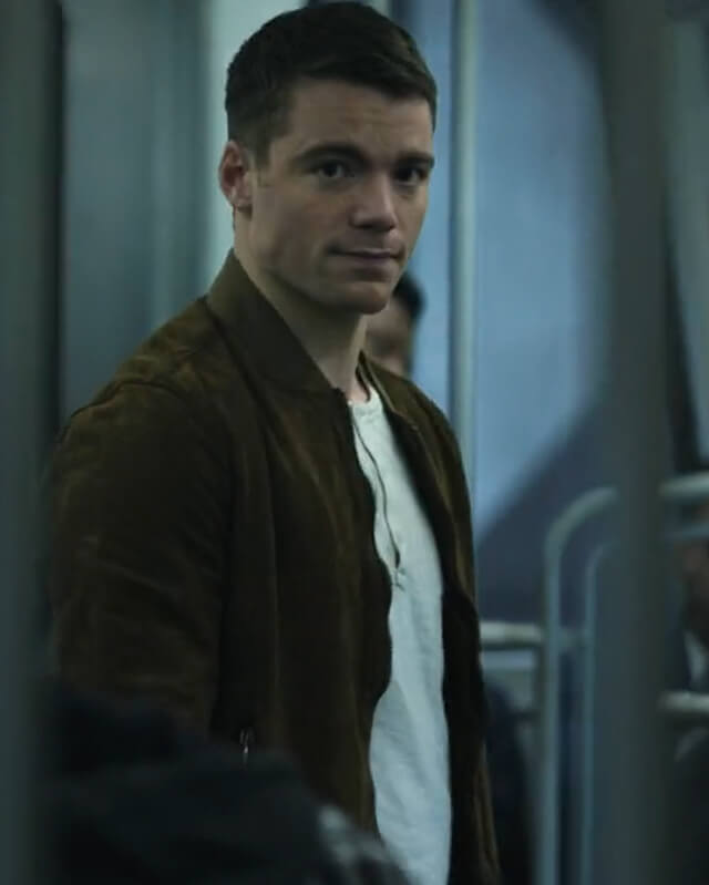 The Night Agent Peter Sutherland Suede Jacket