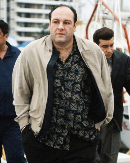 The Soprano Beige Bomber Jacket