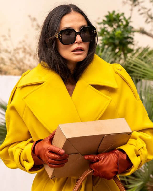 The Substance Demi Moore Coat